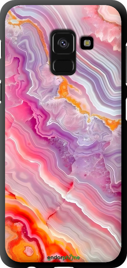 TPU чехол Мрамор 2 для Samsung Galaxy A8 2018 A530F - 6307b-1344 изображение 