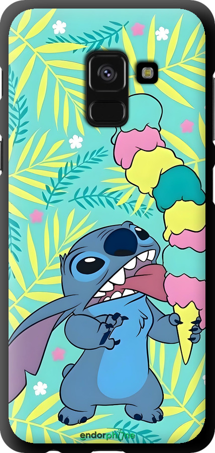 TPU чехол Стич для Samsung Galaxy A8 2018 A530F - 6361b-1344 изображение 