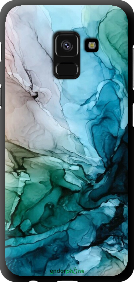 TPU чехол З абстрактним малюнком барвисті Солоні береги для Samsung Galaxy A8 2018 A530F - 6405b-1344 изображение 
