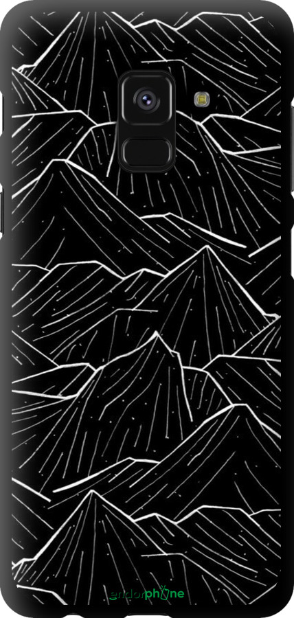 TPU чехол С изображением Темных гор для Samsung Galaxy A8 2018 A530F - 6489b-1344 изображение 