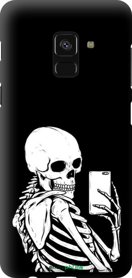 TPU чехол Скелет делает Selfie для Samsung Galaxy A8 2018 A530F - 6535b-1344 изображение 