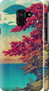 3D пластиковий матовий чехол Із зображенням природи для Samsung Galaxy A8 2018 A530F - 6469m-1344 изображение 