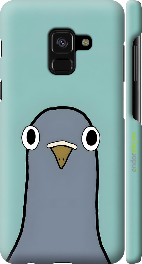 3D пластиковий матовий чехол Голубь для Samsung Galaxy A8 2018 A530F - 6388m-1344 изображение 