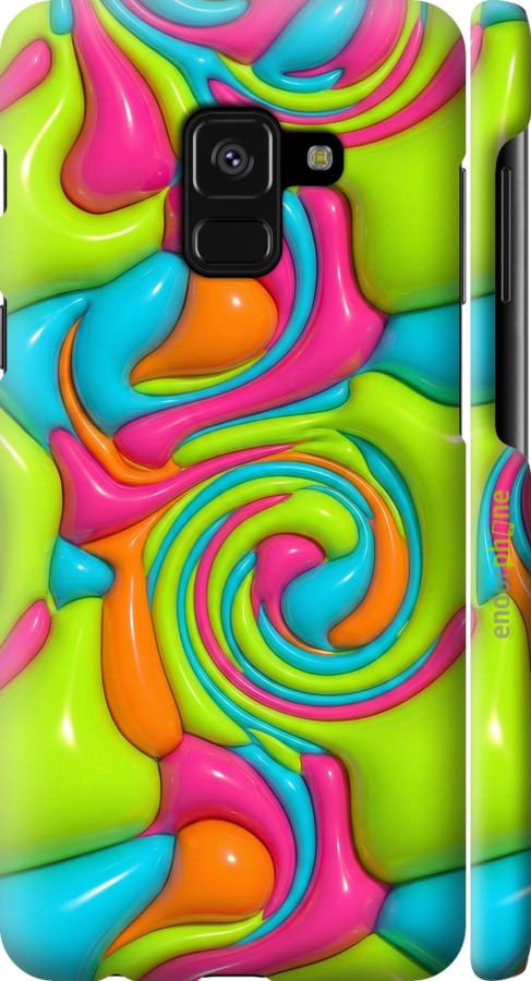 3D пластиковый матовый чехол Y2K Jelly Dream для Samsung Galaxy A8 2018 A530F - 6780m-1344 изображение 