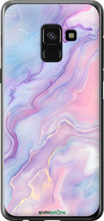 2D пластиковый чехол Нежный мрамор для Samsung Galaxy A8 2018 A530F - 6310t-1344 изображение 