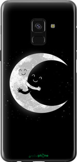 2D пластиковый чехол Лунные объятия для Samsung Galaxy A8 2018 A530F - 6508t-1344 изображение 