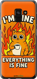 Силіконовий чехол Funny Cat для Samsung Galaxy A8 2018 A530F - 6786u-1344 изображение 