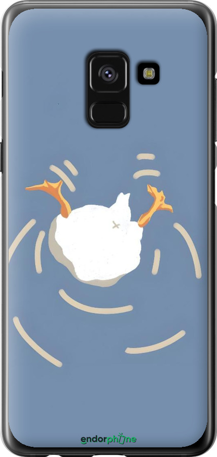 2D пластиковый чехол Гусь ныряет для Samsung Galaxy A8 2018 A530F - 6275t-1344 изображение 