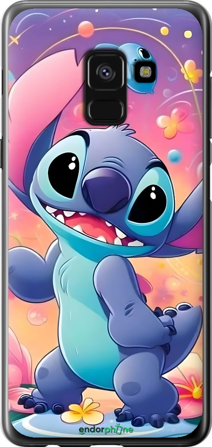 2D пластиковый чехол Стич 2 для Samsung Galaxy A8 2018 A530F - 6371t-1344 изображение 