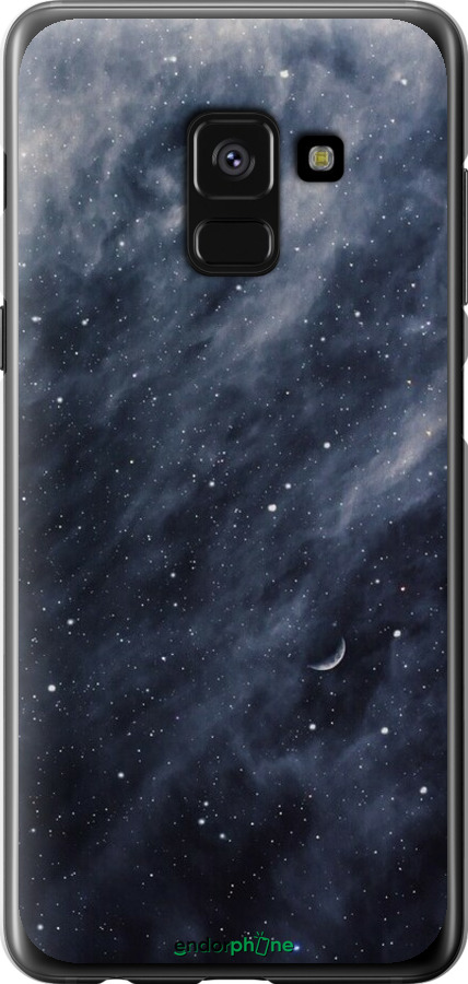 2D пластиковый чехол Голубые облака, Голубая луна для Samsung Galaxy A8 2018 A530F - 6398t-1344 изображение 