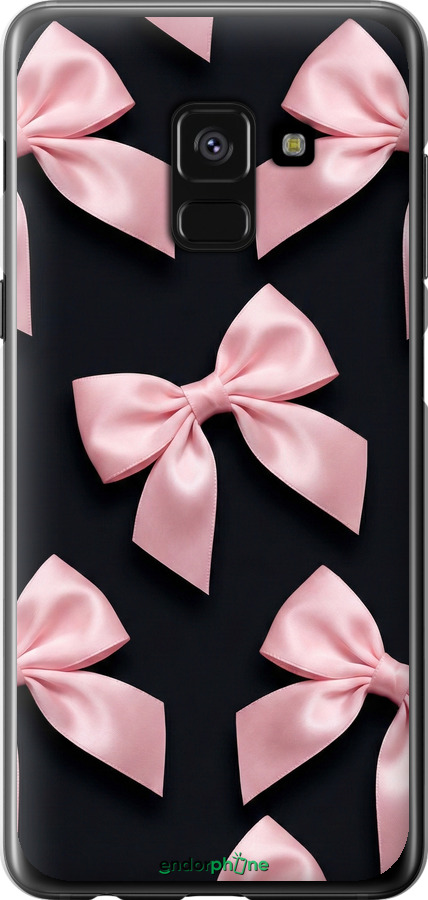 Силиконовый чехол Coquette Ribbons Dark Coquette для Samsung Galaxy A8 2018 A530F - 6767u-1344 изображение 