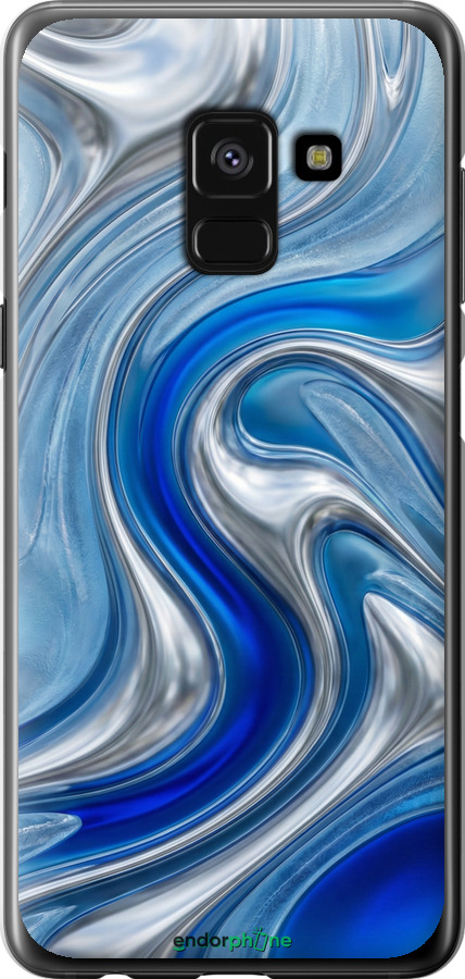 Силиконовый чехол Liquid Chrome для Samsung Galaxy A8 2018 A530F - 6781u-1344 изображение 