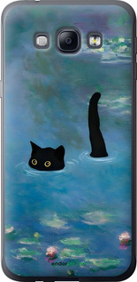Силиконовый чехол С изображением кота и водяной лилии Monet для Samsung Galaxy A8 A8000 - 6519u-135 изображение 