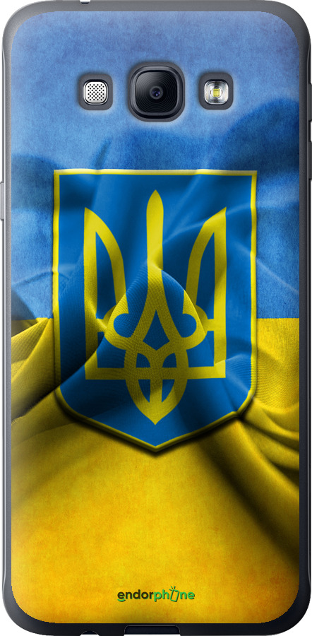 

Силіконовий чохол "Прапор та герб України" для Samsung Galaxy A8 A8000, Блакитний