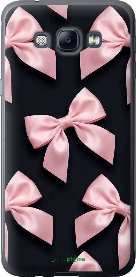 Силиконовый чехол Coquette Ribbons Dark Coquette для Samsung Galaxy A8 A8000 - 6767u-135 изображение 
