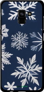 TPU чехол Снежинки для Samsung Galaxy A8 Plus 2018 A730F - 5821b-1345 изображение 