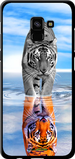TPU чехол Тигр для Samsung Galaxy A8 Plus 2018 A730F - 6016b-1345 изображение 