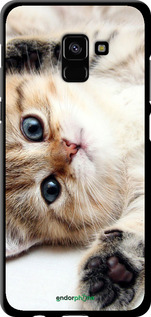 TPU чехол Котик для Samsung Galaxy A8 Plus 2018 A730F - 6024b-1345 изображение 