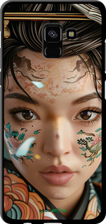 TPU чехол Погляд душі самурая для Samsung Galaxy A8 Plus 2018 A730F - 6076b-1345 изображение 