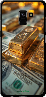 TPU чехол Злитки та долари для Samsung Galaxy A8 Plus 2018 A730F - 6105b-1345 изображение 