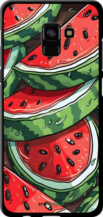 TPU чехол Кавун для Samsung Galaxy A8 Plus 2018 A730F - 6315b-1345 изображение 