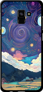 TPU чехол Креативный арт для Samsung Galaxy A8 Plus 2018 A730F - 6322b-1345 изображение 