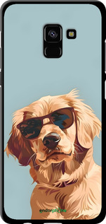 TPU чехол Пес в очках для Samsung Galaxy A8 Plus 2018 A730F - 6381b-1345 изображение 