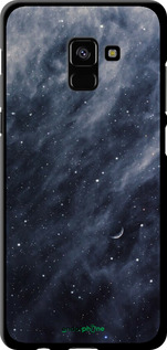 TPU чехол Голубые облака, Голубая луна для Samsung Galaxy A8 Plus 2018 A730F - 6398b-1345 изображение 