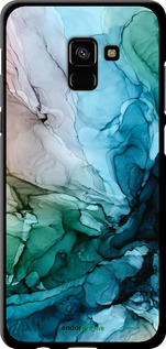 TPU чехол З абстрактним малюнком барвисті Солоні береги для Samsung Galaxy A8 Plus 2018 A730F - 6405b-1345 изображение 