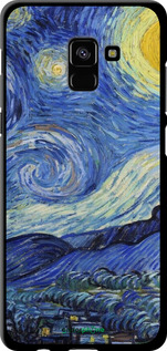 TPU чехол «Зоряна ніч» Вінсента Ван Гога для Samsung Galaxy A8 Plus 2018 A730F - 6433b-1345 изображение 