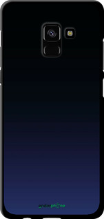 TPU чехол Градиент в тёмно - синем стиле для Samsung Galaxy A8 Plus 2018 A730F - 6542b-1345 изображение 