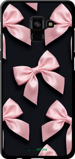 TPU чехол Coquette Ribbons Dark Coquette для Samsung Galaxy A8 Plus 2018 A730F - 6767b-1345 изображение 