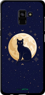 TPU чехол Cute Cat Celestial/Witchy для Samsung Galaxy A8 Plus 2018 A730F - 6787b-1345 изображение 