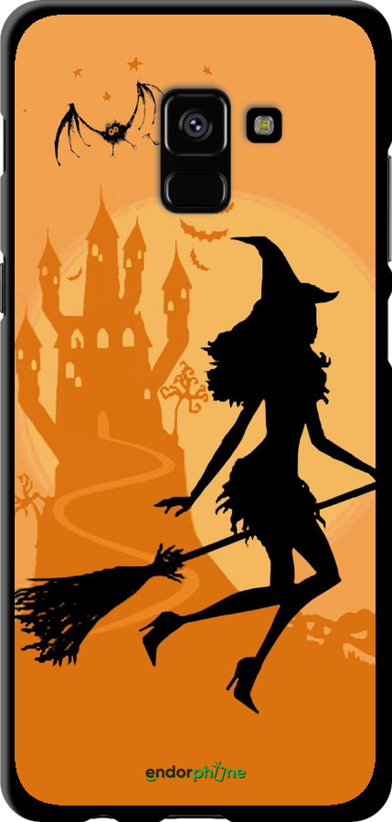 TPU чехол Відьма на мітлі для Samsung Galaxy A8 Plus 2018 A730F - 1184b-1345 изображение 