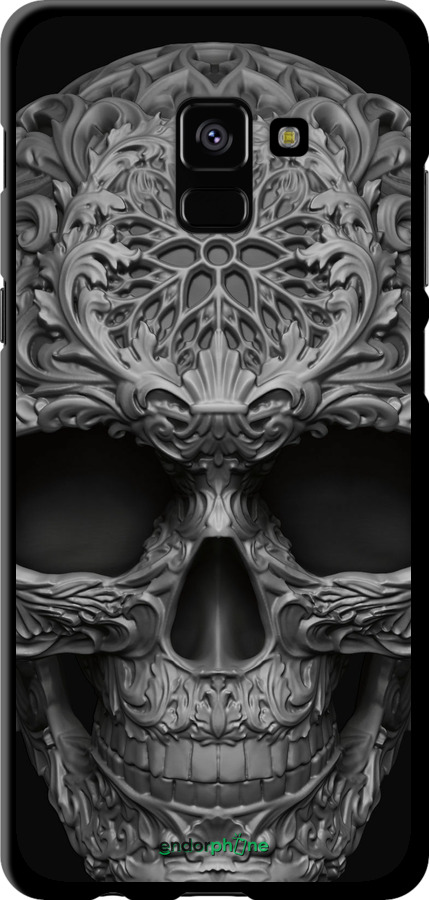 TPU чехол skull-ornament для Samsung Galaxy A8 Plus 2018 A730F - 4101b-1345 изображение 