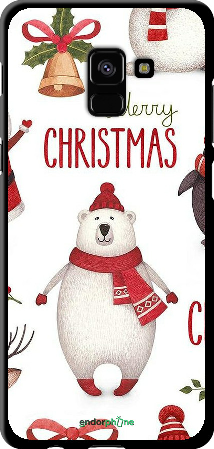 TPU чехол Merry Christmas для Samsung Galaxy A8 Plus 2018 A730F - 4106b-1345 изображение 