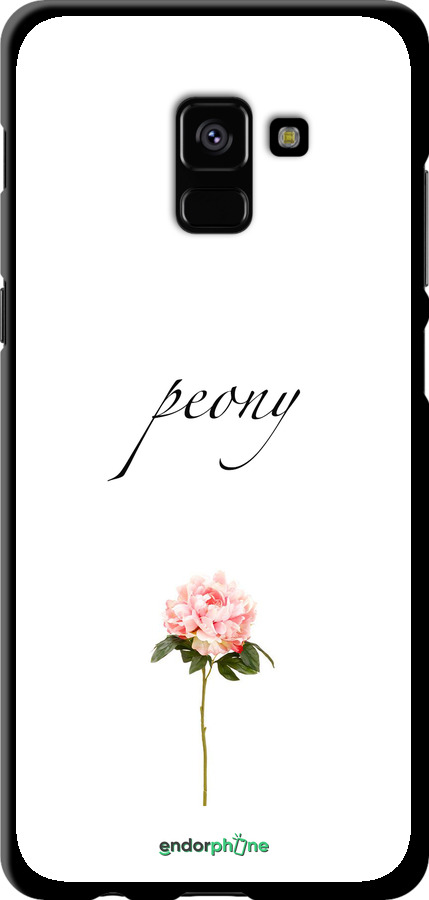 TPU чехол Пион для Samsung Galaxy A8 Plus 2018 A730F - 4366b-1345 изображение 