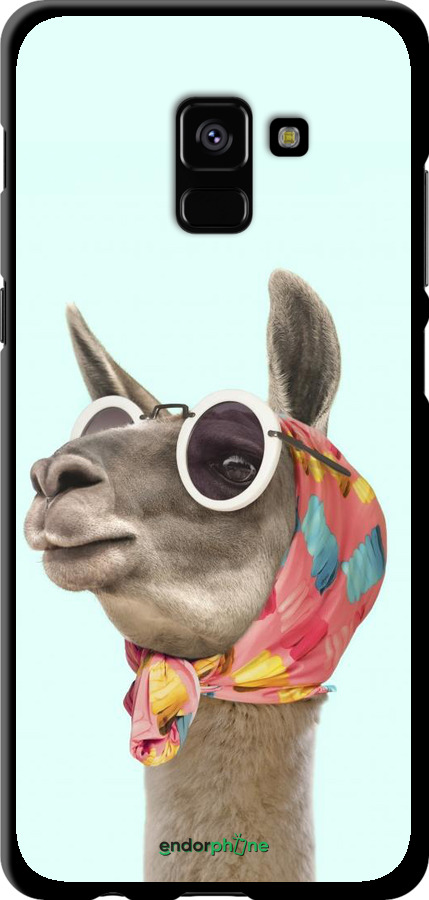 TPU чехол Модна лама для Samsung Galaxy A8 Plus 2018 A730F - 4479b-1345 изображение 