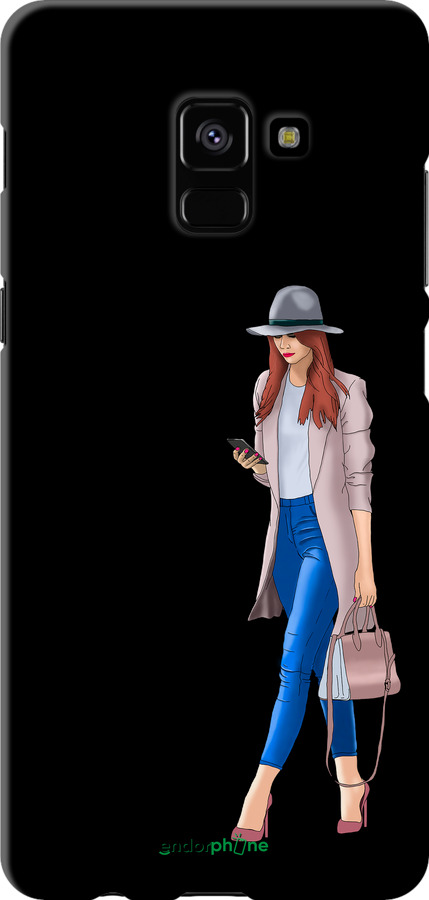 TPU чехол Девушка 1 для Samsung Galaxy A8 Plus 2018 A730F - 4751b-1345 изображение 
