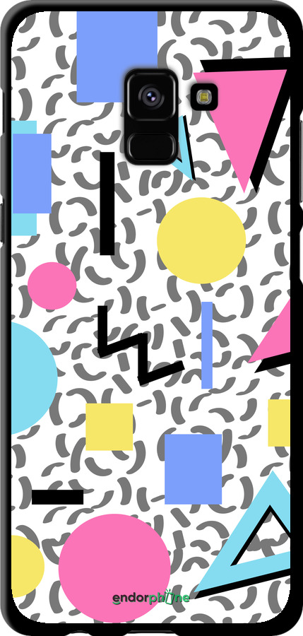 TPU чехол Color shapes для Samsung Galaxy A8 Plus 2018 A730F - 4893b-1345 изображение 