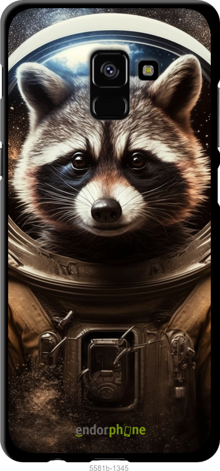 TPU чехол Raccoon austronaut для Samsung Galaxy A8 Plus 2018 A730F - 5581b-1345 изображение 