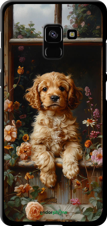 TPU чехол Щенок cocker spaniel для Samsung Galaxy A8 Plus 2018 A730F - 6136b-1345 изображение 