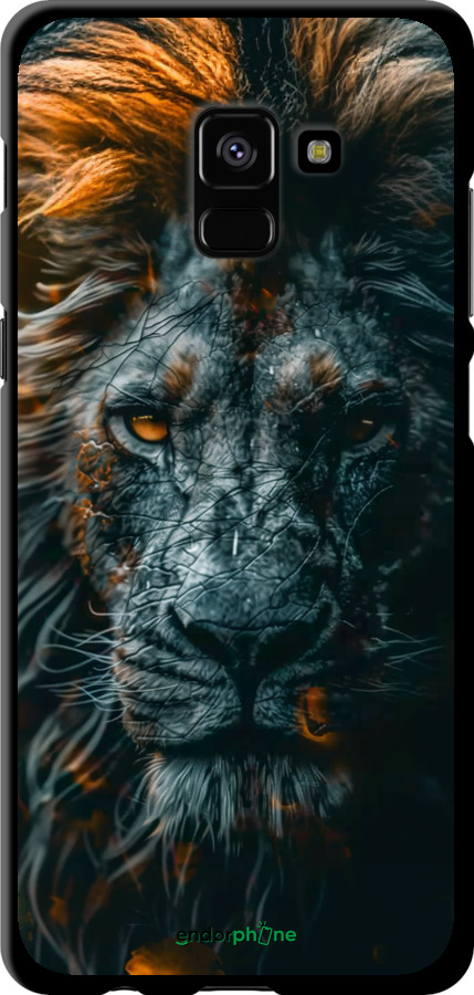 TPU чехол Лев в сумерках для Samsung Galaxy A8 Plus 2018 A730F - 6154b-1345 изображение 
