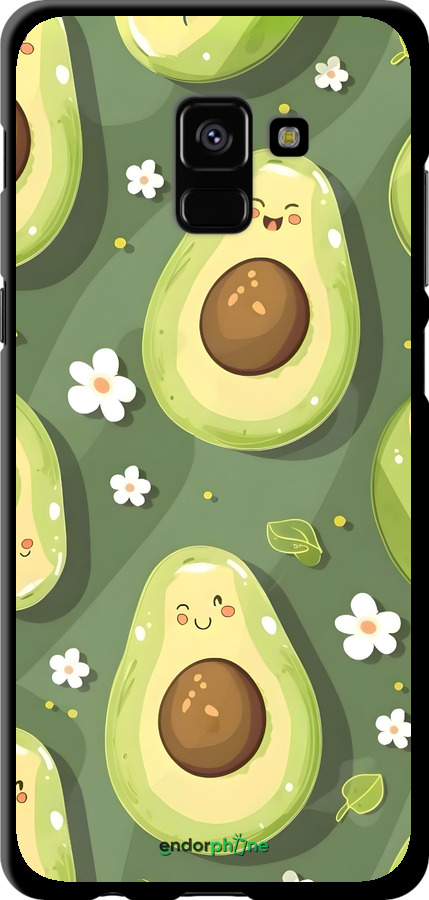 TPU чехол Авокадо для Samsung Galaxy A8 Plus 2018 A730F - 6380b-1345 изображение 