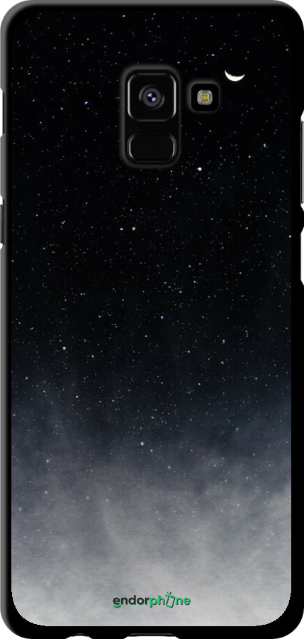 TPU чехол Голубые облака, Голубая луна для Samsung Galaxy A8 Plus 2018 A730F - 6396b-1345 изображение 