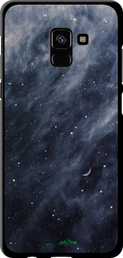 TPU чехол Голубые облака, Голубая луна для Samsung Galaxy A8 Plus 2018 A730F - 6398b-1345 изображение 