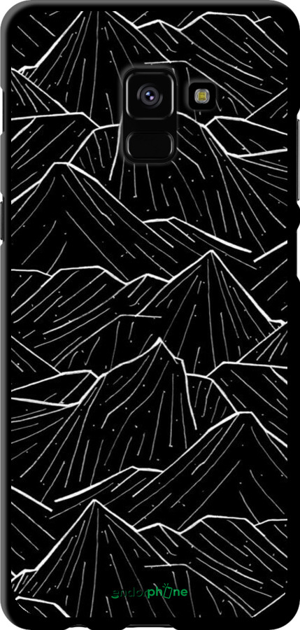 TPU чехол С изображением Темных гор для Samsung Galaxy A8 Plus 2018 A730F - 6489b-1345 изображение 