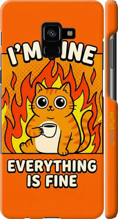3D пластиковый матовый чехол 'Funny Cat' для Samsung Galaxy A8 Plus 2018 A730F изображение 9