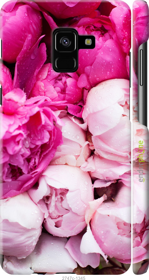 

Coque du 3D plastique mat "Pivoines roses" pour Samsung Galaxy A8 Plus 2018 A730F, Rose
