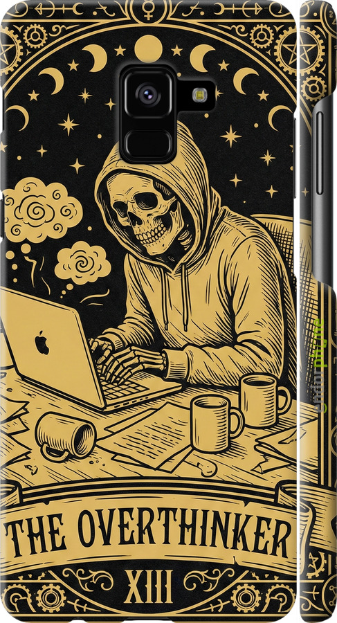 3D пластиковый матовый чехол The Overthinker для Samsung Galaxy A8 Plus 2018 A730F - 6774m-1345 изображение 